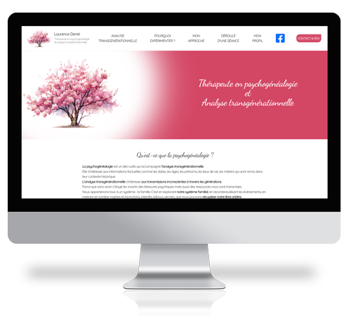 Création du site internet d'une thérapeuthe en psychogénéalogie et analyse transgénérationnelle à Wittelsheim 68 Alsace