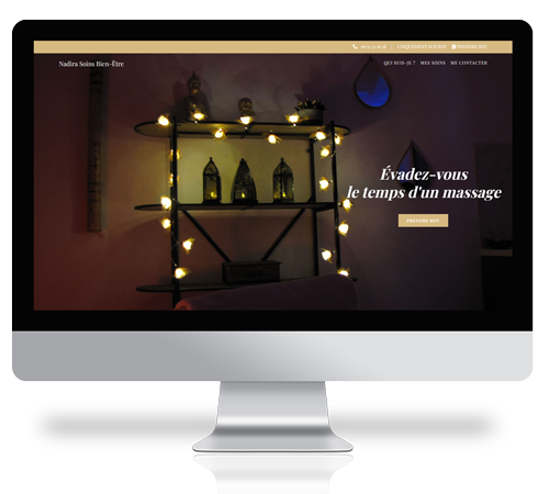 Création du site web de Nadira, praticienne en massage bien-être à Wittelsheim 68 Alsace