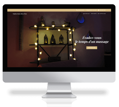 Création site web Wittelsheim 68 Alsace pour Nadira, praticienne en massage bien-être