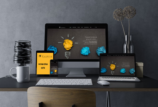 Refonte du site internet de l'agence Expéria - Réunion