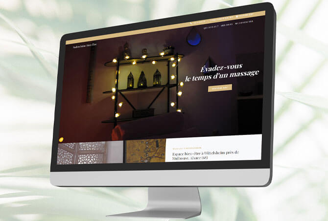 Nouveau site internet pour praticienne en massage bien-être à Wittelsheim proche Cernay, Mulhouse en Alsace